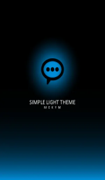 [LINE着せ替え] BLACK-SIMPLE LIGHT ICON GRADATION 16の画像1