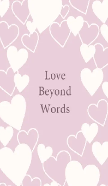 [LINE着せ替え] Love beyond words -DUSKY PINK- 5の画像1