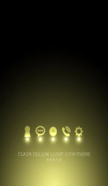 [LINE着せ替え] CLAIM YELLOW LIGHT ICON THEMEの画像1