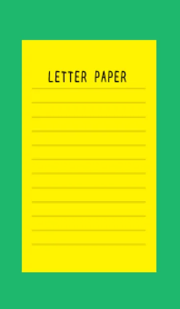 [LINE着せ替え] カラー便箋/イエロー/グリーン/ホワイトの画像1
