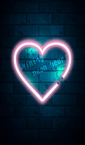 [LINE着せ替え] Shining neon heart 41の画像1