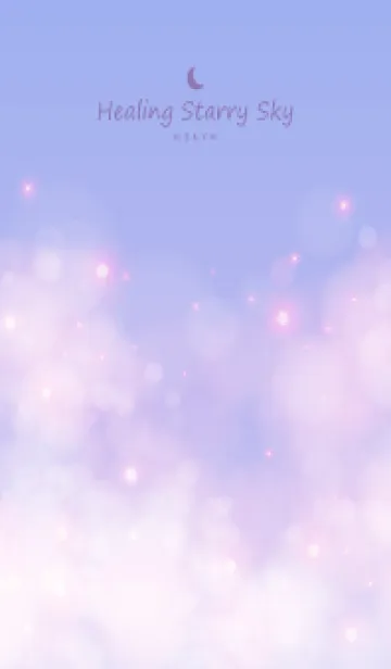 [LINE着せ替え] Healing starry sky Blue&Purple 16の画像1