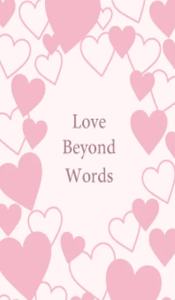 [LINE着せ替え] Love beyond words -PINK- 5の画像1