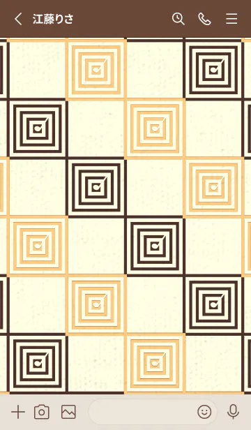 [LINE着せ替え] 和音 市松模様 音符  ゴールデンコーンの画像2