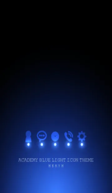 [LINE着せ替え] ACADEMY BLUE LIGHT ICON THEMEの画像1