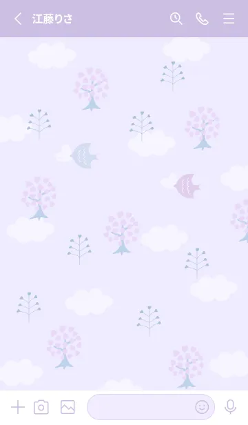 [LINE着せ替え] purple♡幸せ空間12_1の画像2