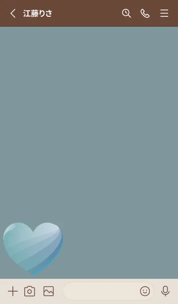 [LINE着せ替え] simple gradient heart 23の画像2