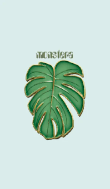 [LINE着せ替え] Enamel Pin monstera 20の画像1