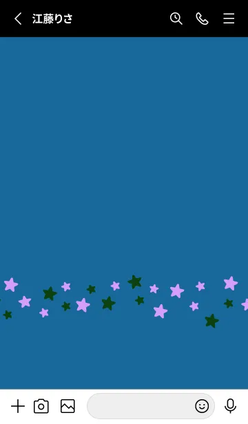 [LINE着せ替え] シンプル カラー スター 129の画像2