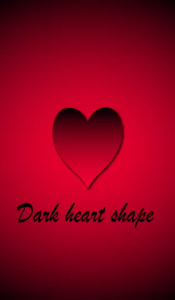 [LINE着せ替え] Dark heart shape - Red 3 -の画像1