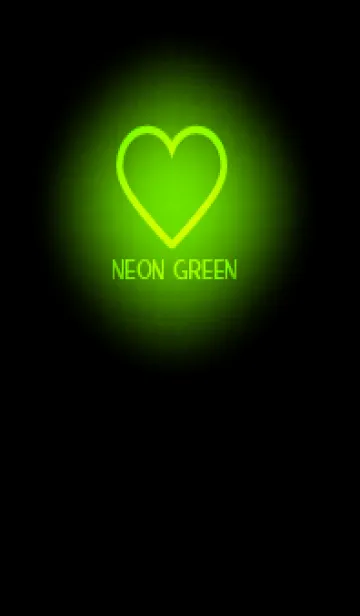[LINE着せ替え] Neon Green Neon Theme V5 (JP)の画像1