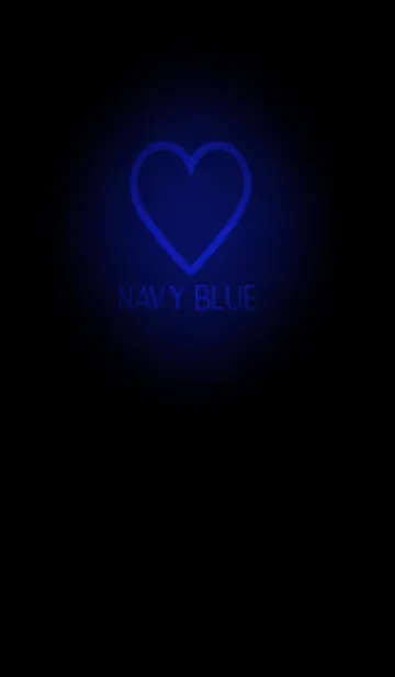 [LINE着せ替え] Navy Blue Neon Theme V5 (JP)の画像1