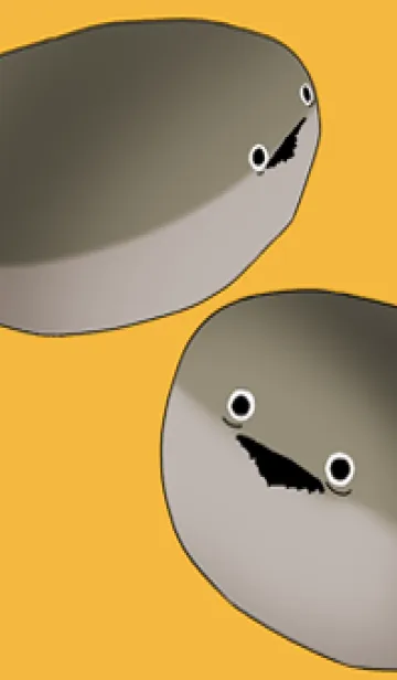 [LINE着せ替え] 呆然とする坂番のカメ（黄色）の画像1