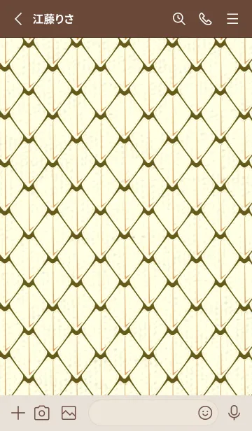 [LINE着せ替え] シンプルな龍鱗 オリーブドラブの画像2