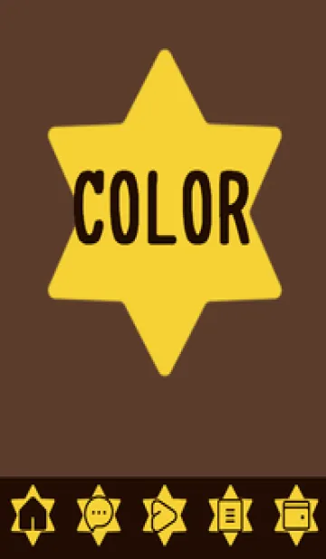 [LINE着せ替え] brown color S36の画像1