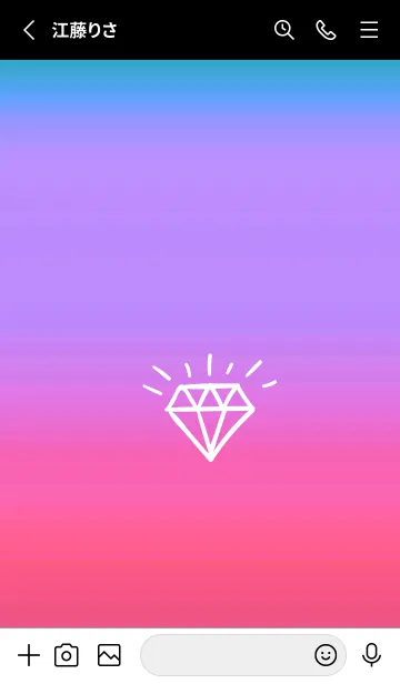 [LINE着せ替え] グラデーション ダイアモンド  307の画像2