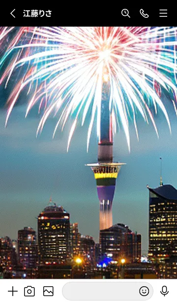 [LINE着せ替え] 夏夜のカケラ#JL129。の画像2