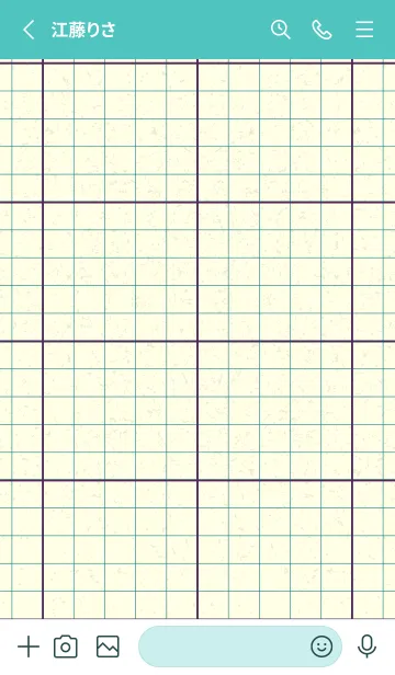 [LINE着せ替え] 方眼紙 ノーマル  桑の実色の画像2