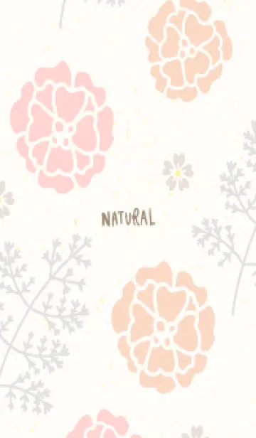 [LINE着せ替え] 花とグレーの葉29の画像1