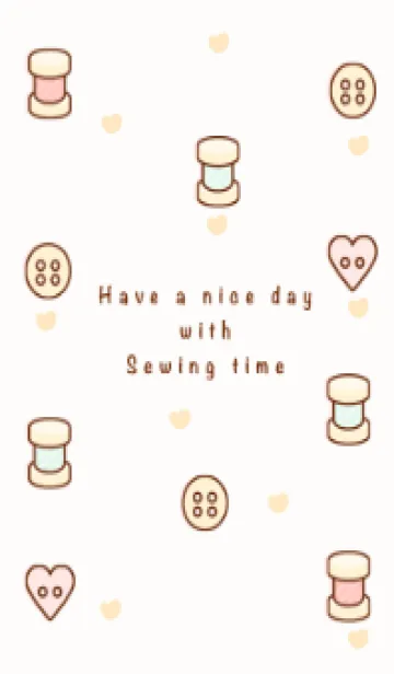 [LINE着せ替え] I love sewing time 6の画像1