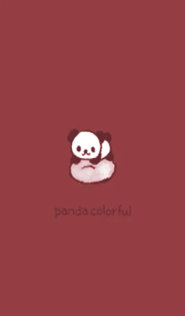 [LINE着せ替え] Panda colorful -- brownの画像1