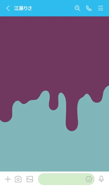 [LINE着せ替え] ドリップ スマイル .17の画像2