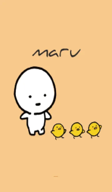 [LINE着せ替え] オレンジ : まる8の画像1