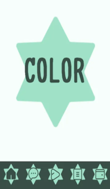 [LINE着せ替え] green color S75の画像1