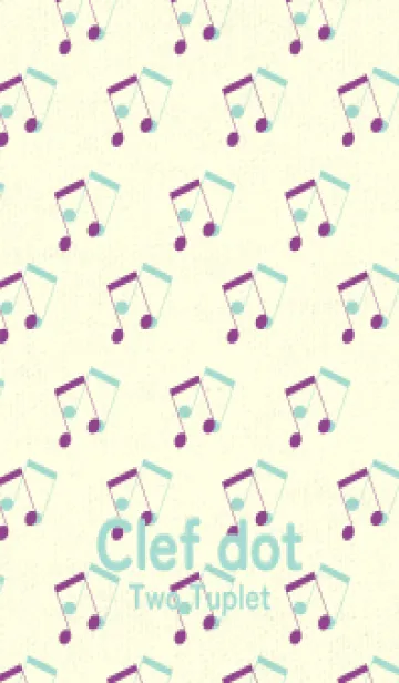 [LINE着せ替え] 2連符柄  マローの画像1