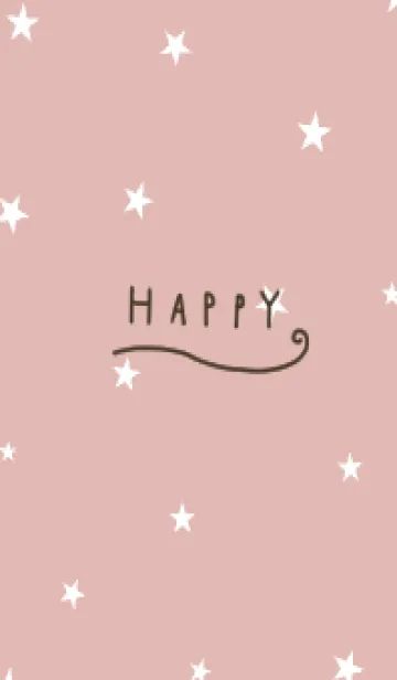 [LINE着せ替え] 星だらけ。ピンクベージュ。の画像1