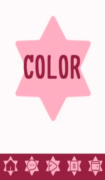 [LINE着せ替え] pink color S39の画像1