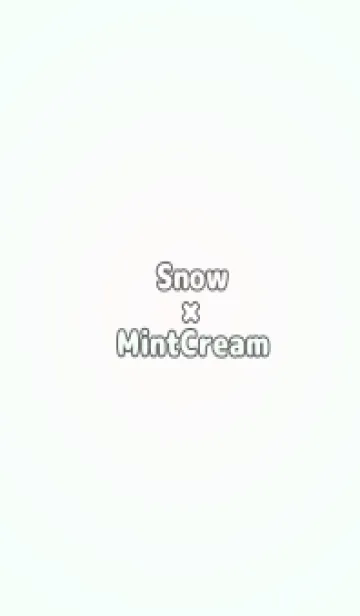 雪色●ミントクリーム.TKCの着せ替えメイン画像