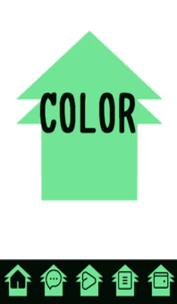 [LINE着せ替え] green color T72の画像1