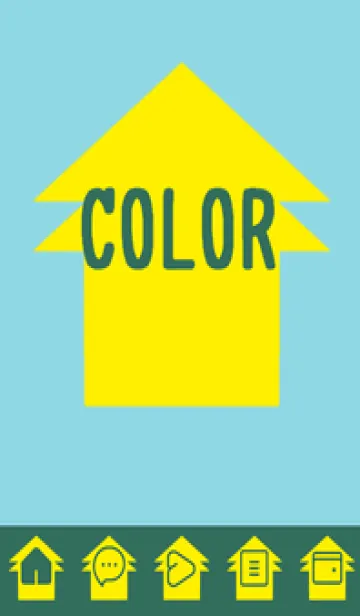 [LINE着せ替え] green color T76の画像1