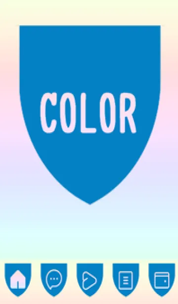 [LINE着せ替え] bw color rainbow X04の画像1