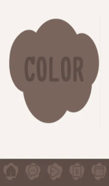 [LINE着せ替え] beige color U36の画像1