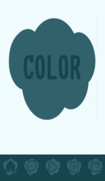 [LINE着せ替え] blue color U38の画像1