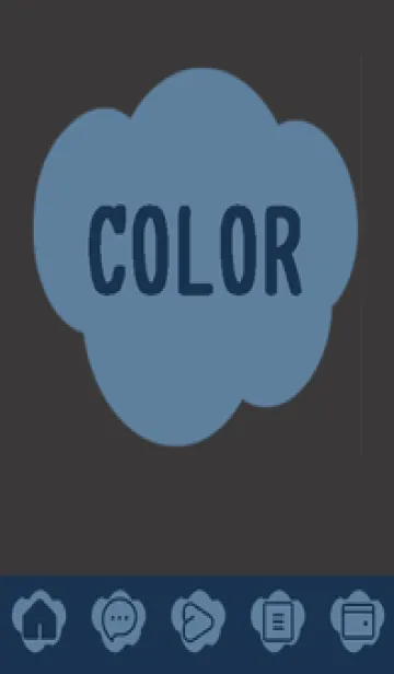 [LINE着せ替え] blue color U40の画像1