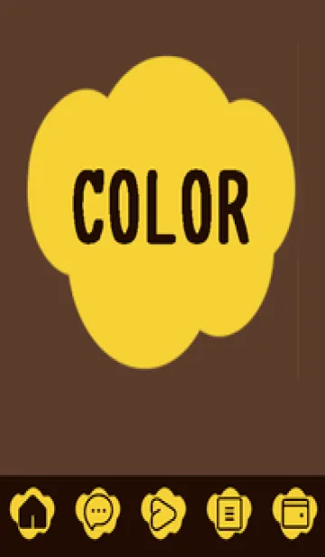 [LINE着せ替え] brown color U36の画像1