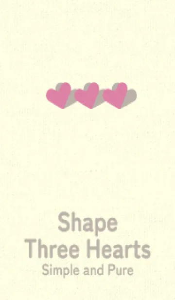 [LINE着せ替え] 3つのハート型の着せかえ ロータスピンクの画像1