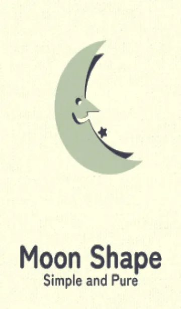 [LINE着せ替え] 月型の着せかえ 抹茶色の画像1