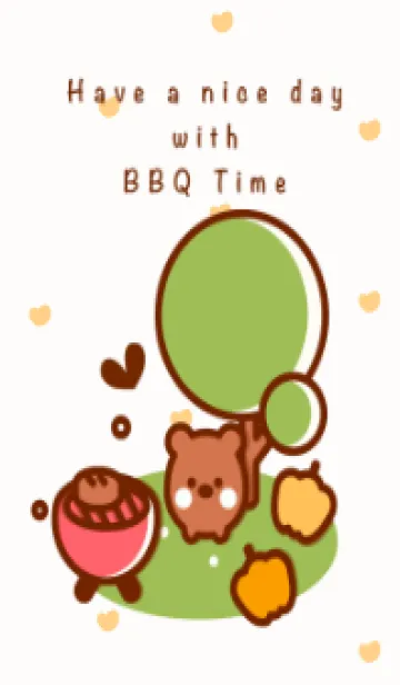 [LINE着せ替え] Happy BBQ time 11の画像1