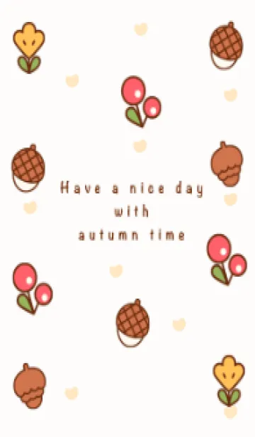 [LINE着せ替え] Happy autumn time 8の画像1