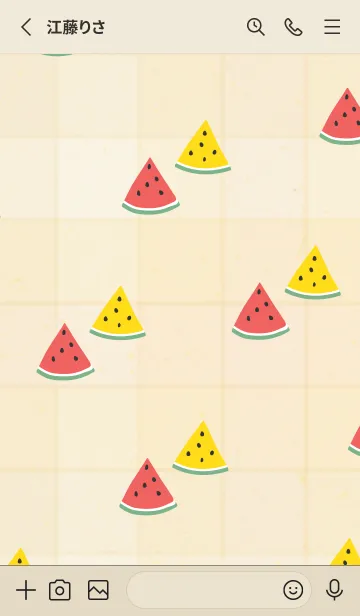 [LINE着せ替え] スイカ くすみカラー10の画像2