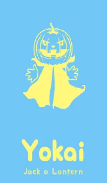[LINE着せ替え] 妖怪 ジャックオランタンFogget Minut Blueの画像1