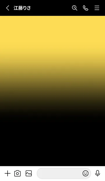 [LINE着せ替え] Black & Mustard Yellow Theme V.5 (JP)の画像2