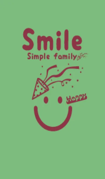 [LINE着せ替え] スマイル＆ハッピー 浅葱鼠の画像1