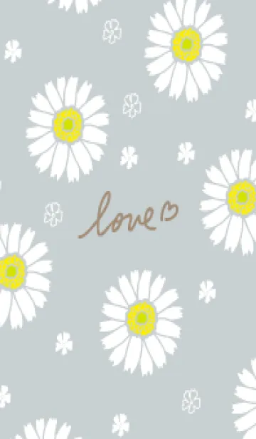 [LINE着せ替え] 白いガーベラ26の画像1