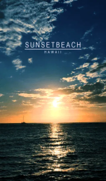 [LINE着せ替え] SUNSET BEACH - HAWAII MEKYM 7の画像1