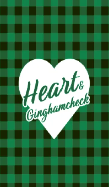 [LINE着せ替え] ハート ギンガムチェック 82の画像1